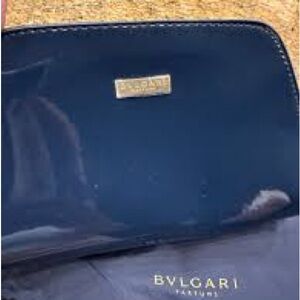 Bulgari Navy Blue Cosmetic Bag
